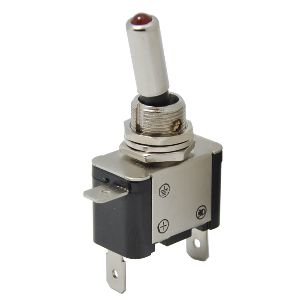 AF151A TOGGLE SWITCH KIRMIZI LEDLİ 12V