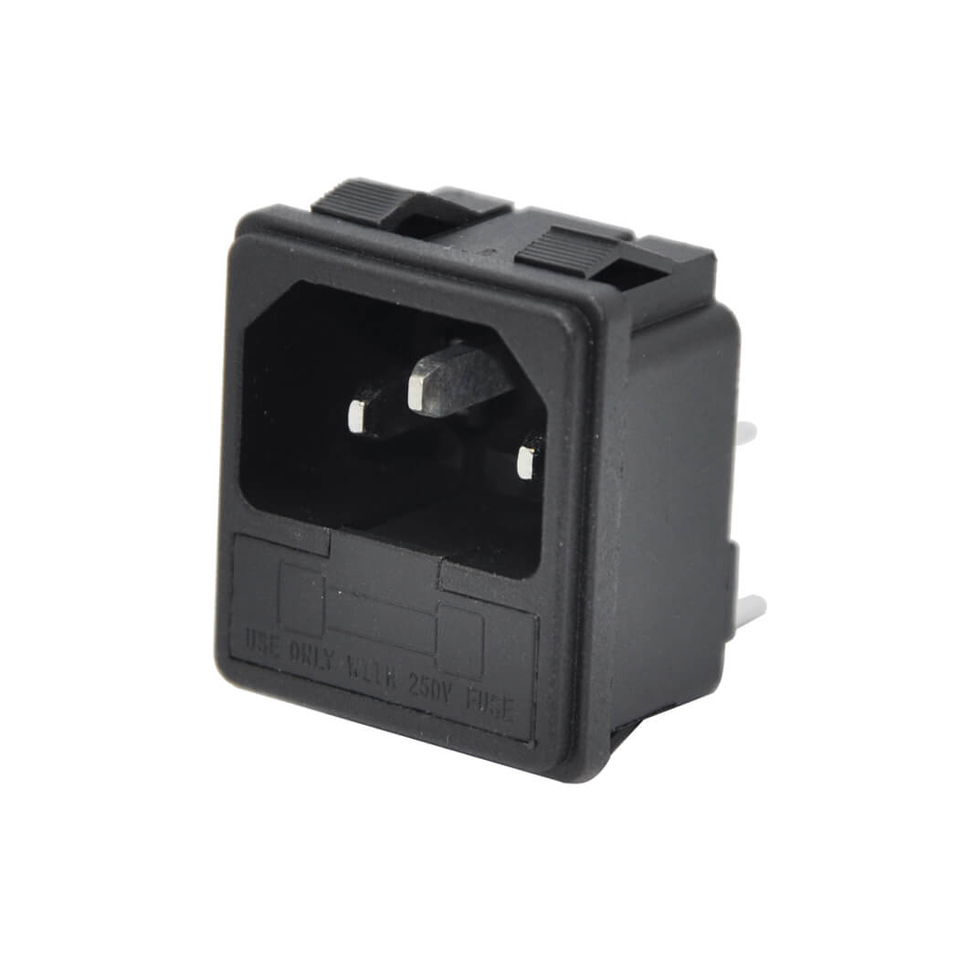 AF213A POWER SOKET ERKEK SİGORTA YUVALI KULAKSIZ