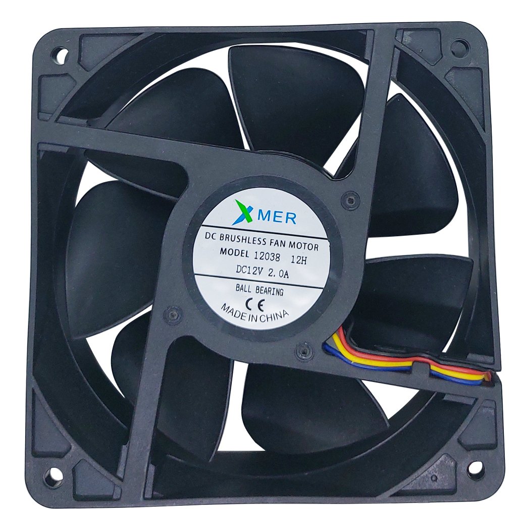 120X120X38mm 12V 2 Amper Fan Rulmanlı 4 Kablolu