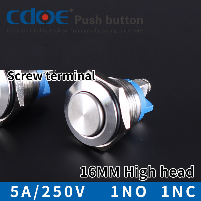 16MM METAL BUTON ÇIKIK NİKEL CD40