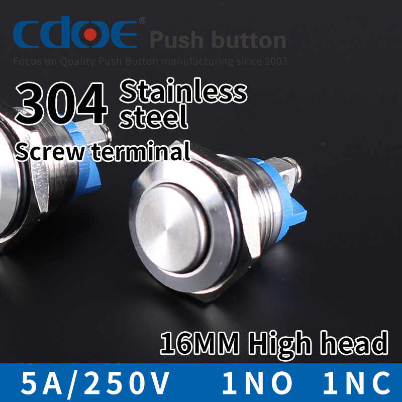 16MM METAL BUTON ÇIKIK PASLANMAZ CD40S