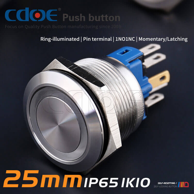 25MM METAL BUTON PASLANMAZ CDGQ25-11R