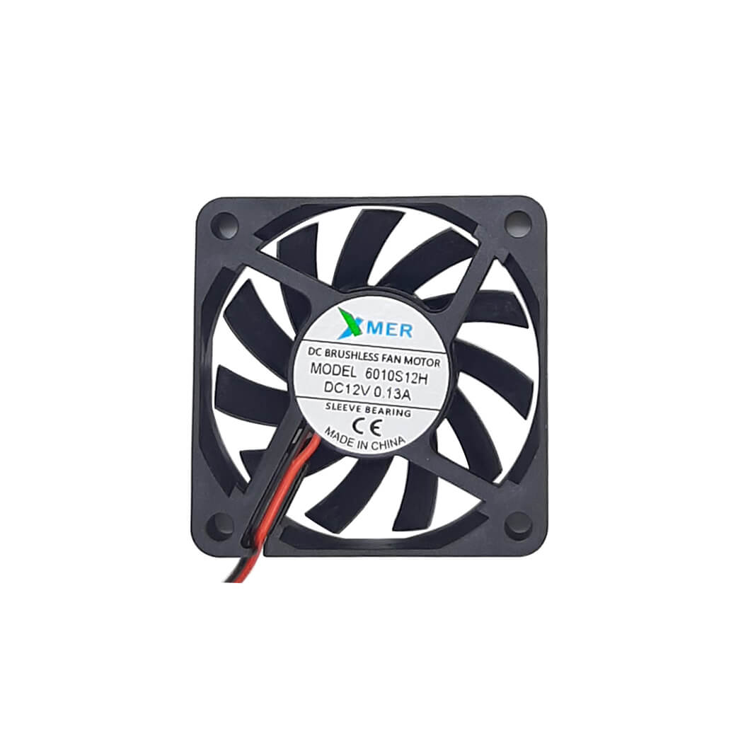 60X60X10mm Fan 12V 2 Kablolu