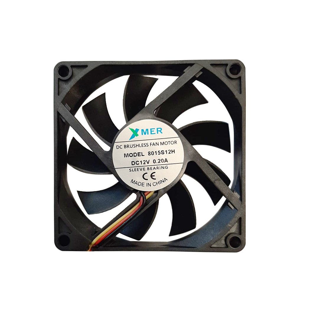 80x80x15mm 12V 3 Kablolu Fan