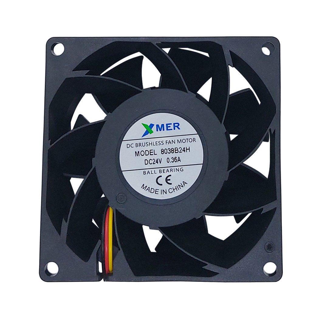 80X80X38mm 24V 3 Kablolu Rulmanlı FAN