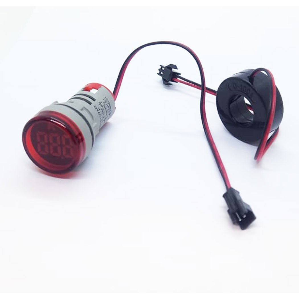 AD16-22DSA 22MM Dijital Ampermetre Gösterge Kırmızı