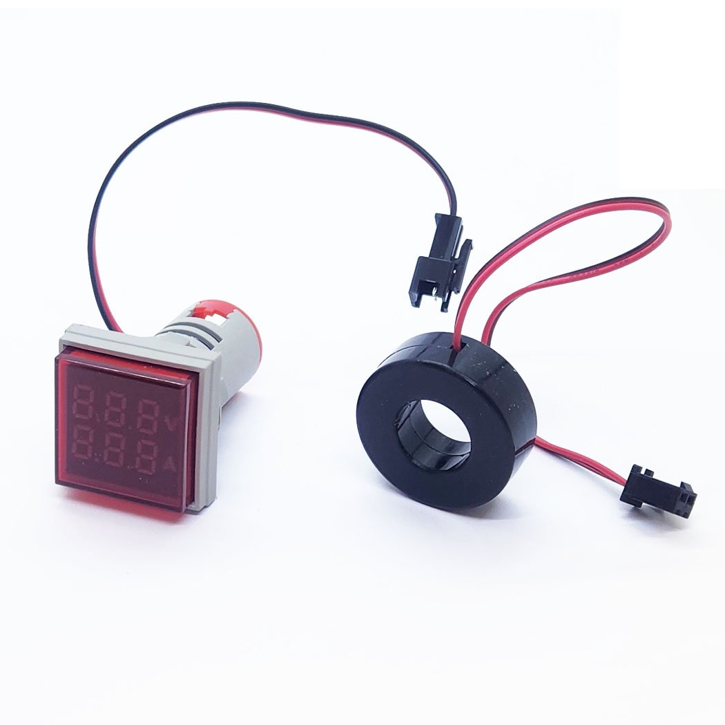 AD16-22VAMS 22mm Volt-Amper Gösterge Kare