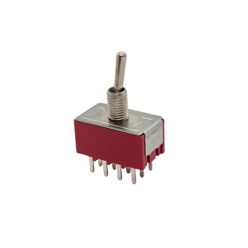 AF148D TOGGLE SWITCH 12P ON-OFF-ON PCB MTS-403 PCB PİN
