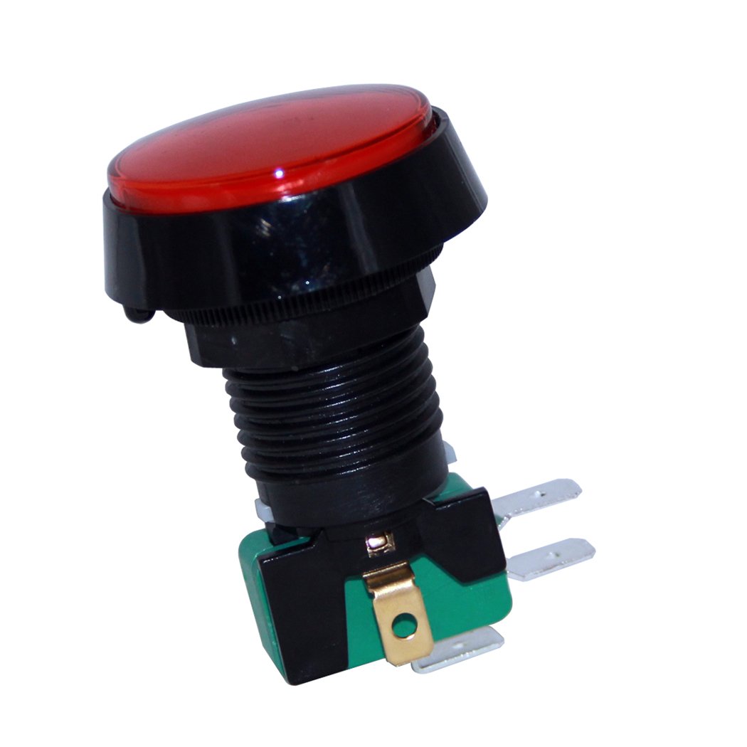 AF180J Atari Butonu 24mm 12V LEDli Kafa 43mm