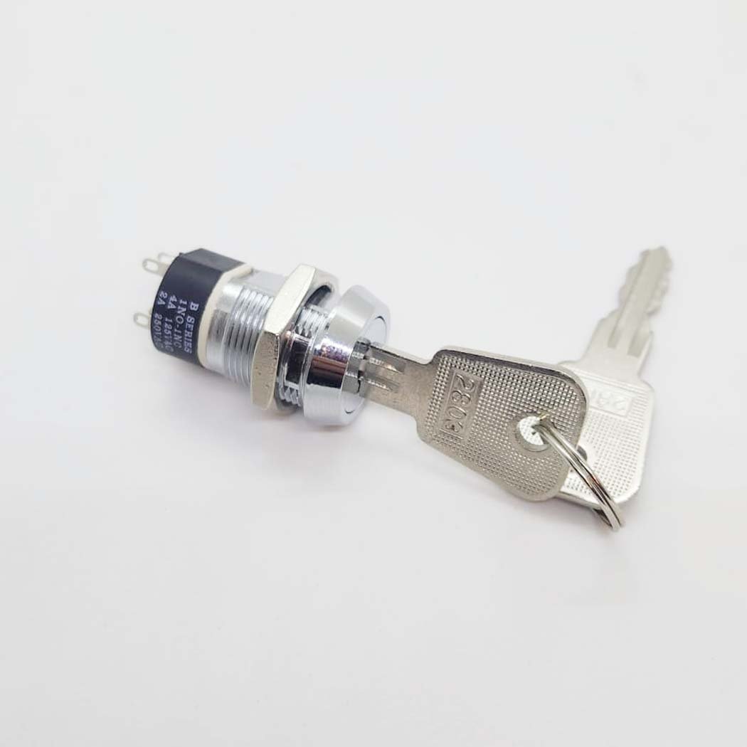 AF195C 19mm Metal Key Switch 0-I