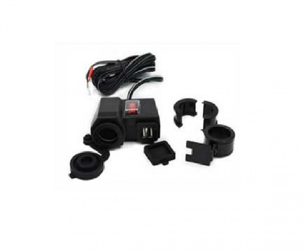 AF266M2 MOTOSİKLET İÇİN USB ŞARJ SETİ ANAHTARLI