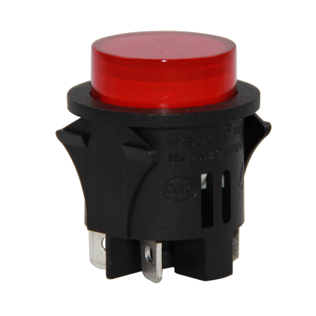 AF180G Basmalı Yuvarlak Kalıcı Anahtar .25MM 4P KIRMIZI