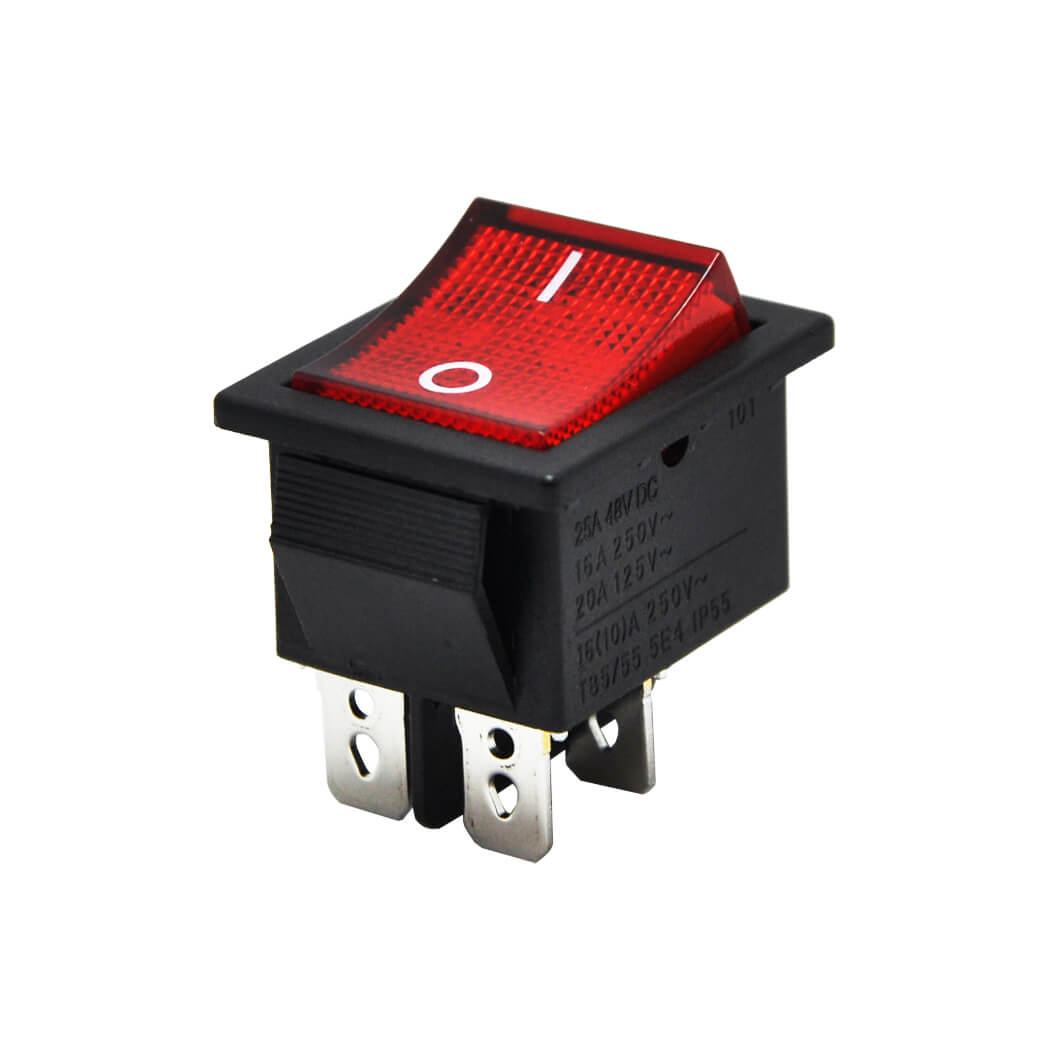 AF104 GENİŞ IŞIKLI ANAHTAR KIRMIZI