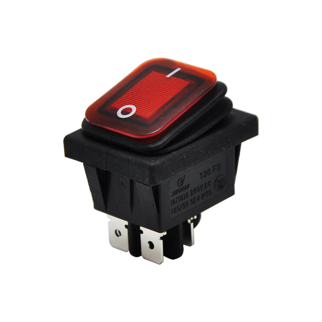 AF104W GENİŞ IŞIKLI ANAHTAR KÖRÜKLÜ KIRMIZI