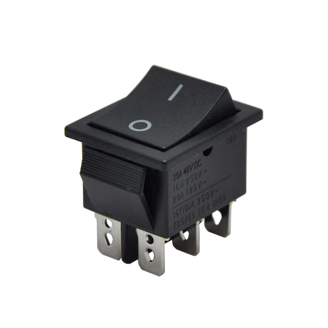 AF109A GENİŞ IŞIKSIZ ANAHTAR 6P OFF-(ON) YAYLI