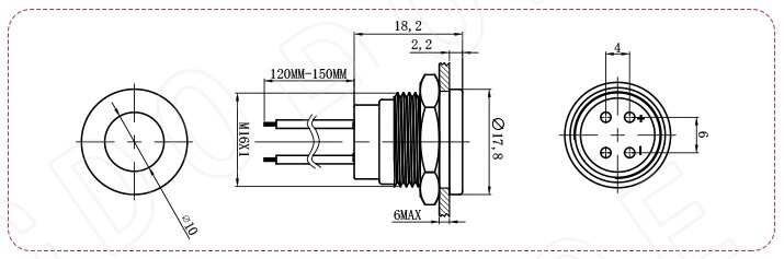 16 MM METAL KABLOLU SİNYAL 24V - Afem Elektronik